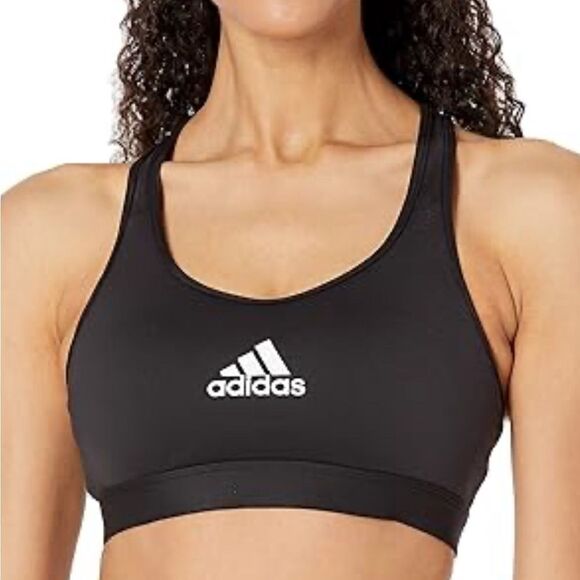EUC Adidas Women’s Black Logo Sports Athletic Bra - Size Small - Picture 4 of 4